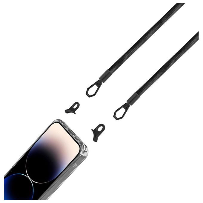 Celly Freedom Case e Lacet Nero per iPhone 14 Pro