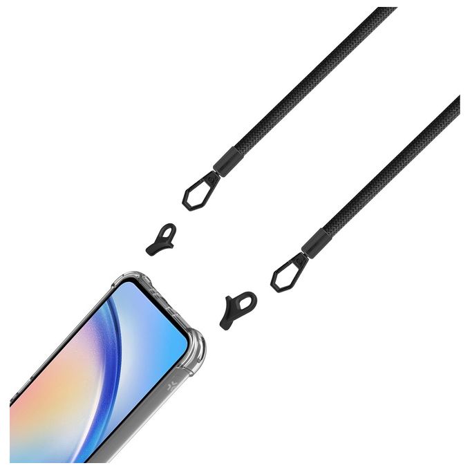 Celly Freedom Case e Lacet Nero per Samsung Galaxy A34