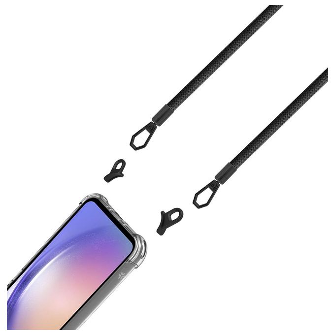 Celly Freedom Case e Lacet Nero per Samsung Galaxy A54