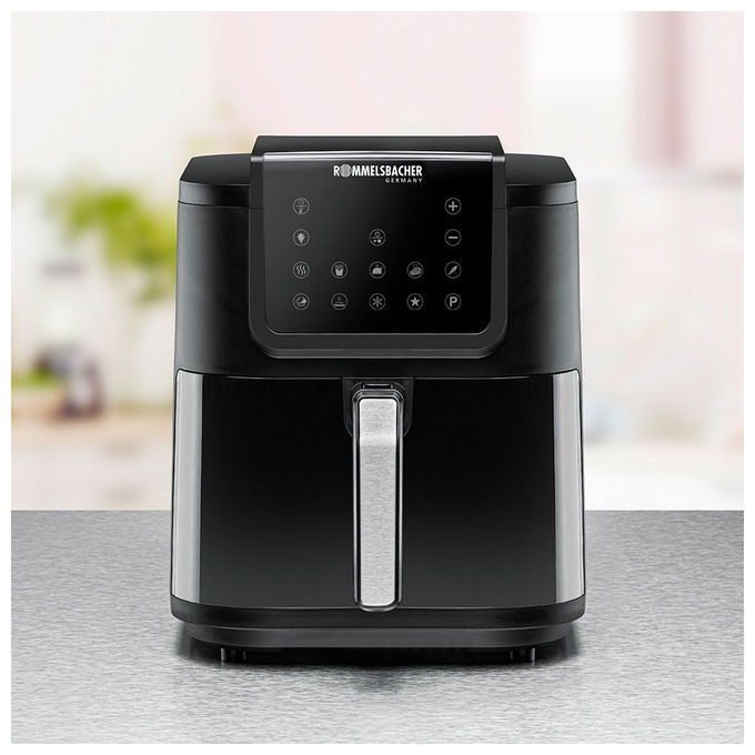 Rommelsbacher FRH1700XXL Frittatrice ad aria 8 L 1700 W 10 programmi colore Nero-acciaio inox