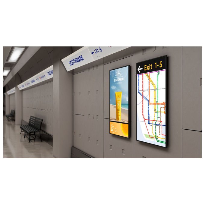 Sony FW43BZ35PB.CEI BZ35P Pannello piatto per segnaletica digitale 43'' 4K Ultra HD 500 cd-m² Wi-Fi Android 24-7 colore Nero