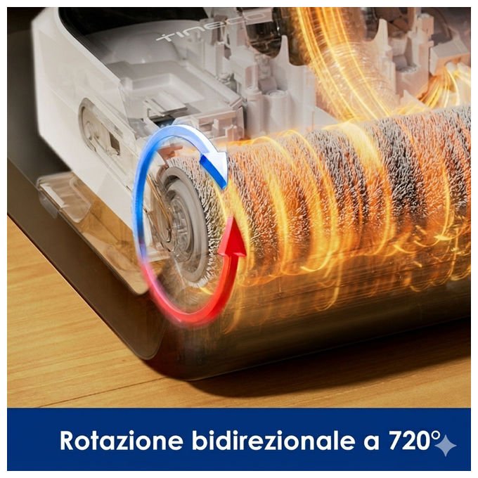 Tineco Floor One I6 Max Pro, aspirapolvere lavapavimenti wet and dry, 22000 Pa, autonomia 45 min, auto pulizia, senza fili, bianco