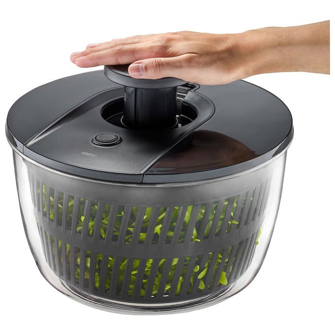 Gefu G-28176 Push It Centrifuga per insalata 5 litri Sistema a pressione colore Nero