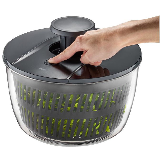 Gefu G-28176 Push It Centrifuga per insalata 5 litri Sistema a pressione colore Nero