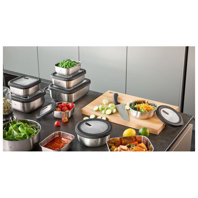 Gefu G-12776 Provido Contenitore per alimenti 2.6 l Acciaio inossidabile ermetico microonde e congelatore colore Srebrzysty