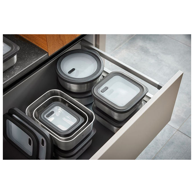 Gefu G-12776 Provido Contenitore per alimenti 2.6 l Acciaio inossidabile ermetico microonde e congelatore colore Srebrzysty