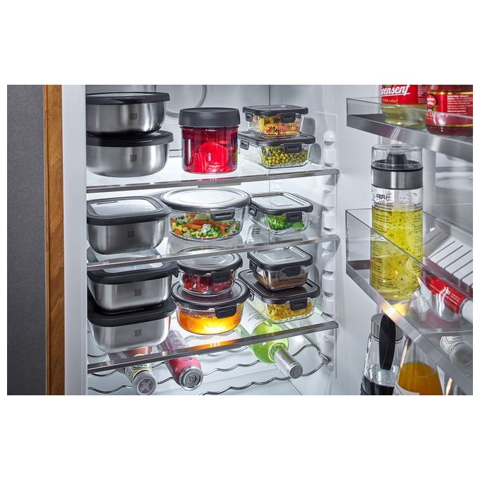 Gefu G-12776 Provido Contenitore per alimenti 2.6 l Acciaio inossidabile ermetico microonde e congelatore colore Srebrzysty