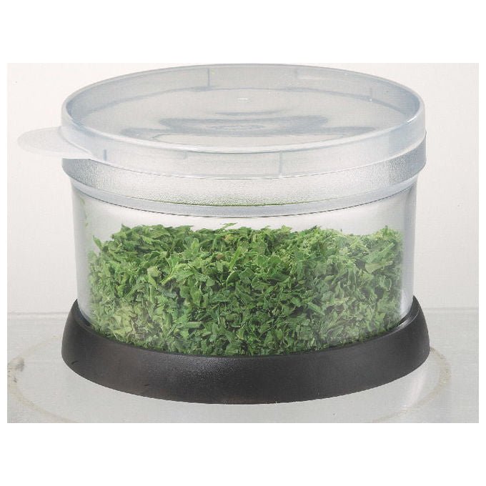 Gefu G-13910 TRITARE Tritaverdure e Tritaspezie Lama in Acciaio Inox Coperchio Incluso Parti Lavabili in Lavastoviglie colore Nero Acciaio Inox Trasparente