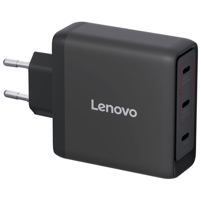 Lenovo G0A6100BEU Caricatore Multiporta USB-C 100 W GaN 3 Porte Nero