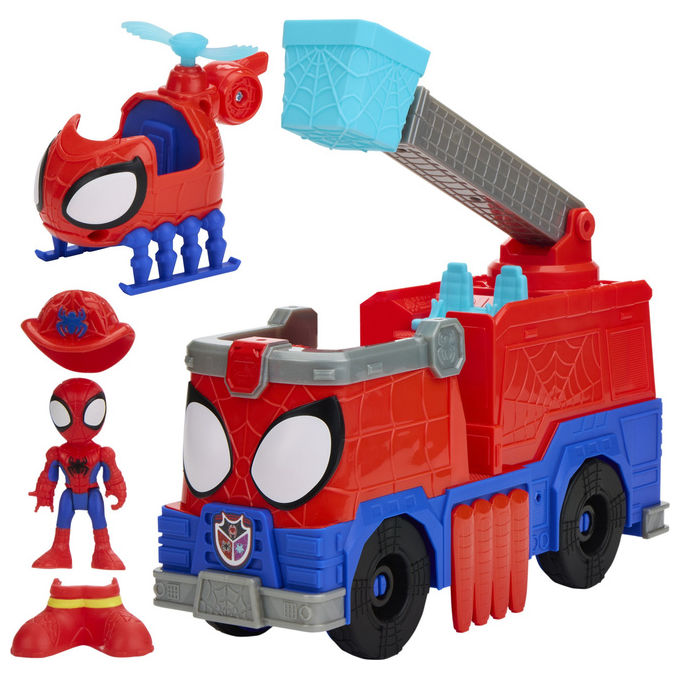 Hasbro G1992 SPIDEY AND HIS AMAZING FRIENDS Playset Vigili del Fuoco con Personaggio Batterie Incluse colore Multicolore