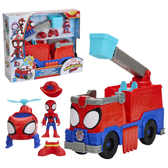Hasbro G1992 SPIDEY AND HIS AMAZING FRIENDS Playset Vigili del Fuoco con Personaggio Batterie Incluse colore Multicolore