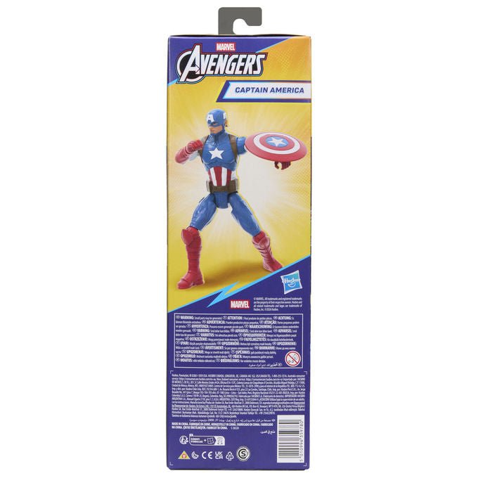 Hasbro G2771 Avengers Titan Series Action Figure Captain America 29,2 cm 11 punti articolazione con scudo