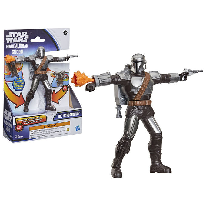 Hasbro G3120 Star Wars The Mandalorian Action FX Figurina da 15 cm con Effetti Sonori e Movimento colore Nero