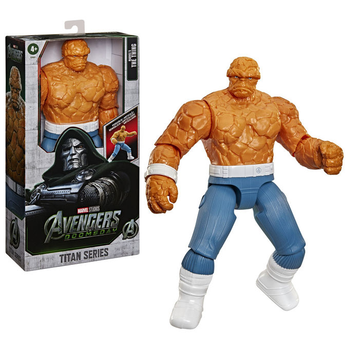 Hasbro G36615L0 Titan Series Action Figure Marvel della Cosa 29.2 cm con 11 Punti di Snodo Ispirata a Avengers Doomsday colore Multicolore
