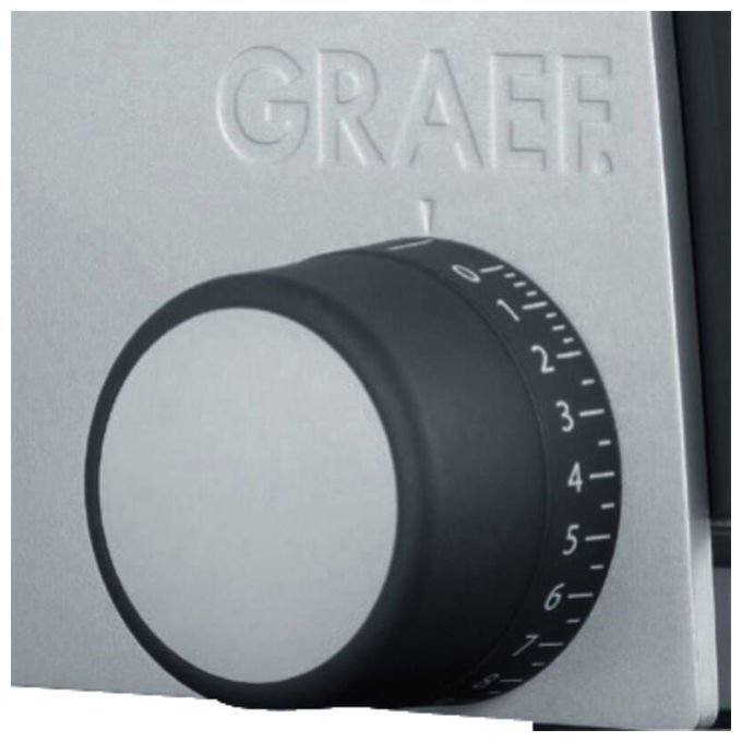 Graef G55 Trancheuse Elettrica 170 W Acciaio Inox Spessore Fino a 20 mm colore Grigio