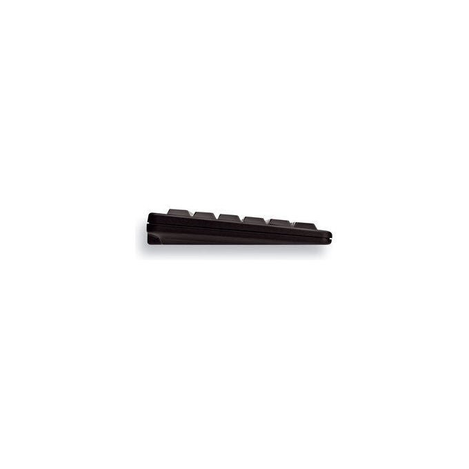 Cherry G84-4100, tastiera meccanica compatta, switch ML Gold Crosspoint, layout pan-nordico, USB e PS-2, senza tastierino, nera