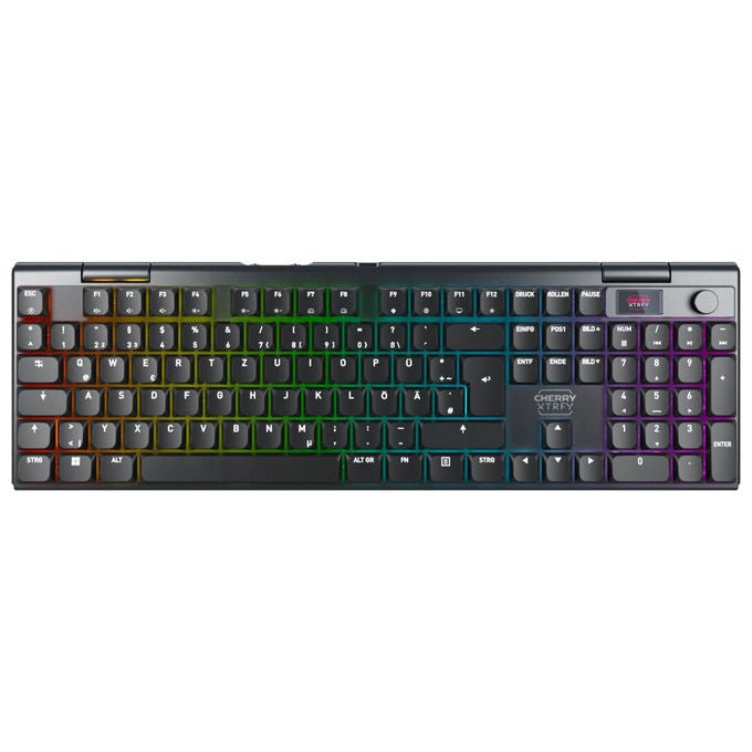 CHERRY G8A-25100HJADE-2 XTRFY MX 10.1 Wireless Tastiera Gaming Meccanica Cherry MX Low Profile 2.0 Red QWERTZ Tedesco USB RF Bluetooth LED RGB colore Nero