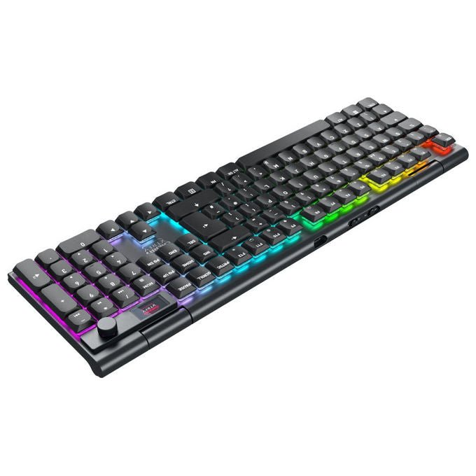 CHERRY G8A-25100HJADE-2 XTRFY MX 10.1 Wireless Tastiera Gaming Meccanica Cherry MX Low Profile 2.0 Red QWERTZ Tedesco USB RF Bluetooth LED RGB colore Nero