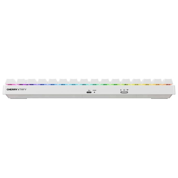 CHERRY XTRFY G8D-24030PAAPN-0 K33 Compact Wireless Tastiera Gaming 75% 84 tasti Wireless USB RF Bluetooth LED RGB Mem-chanical IP54 colore Bianco