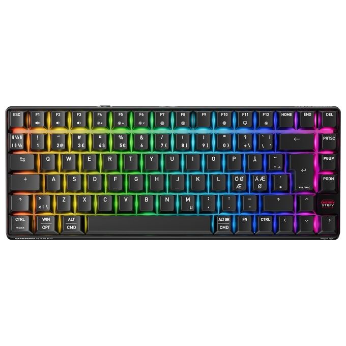 CHERRY G8D-24030PAAPN-2 XTRFY K33 Compact Wireless Tastiera Gaming QWERTY Nordic Retroilluminazione RGB colore Nero