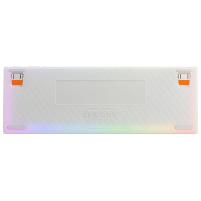 Cherry G8E-24200LACAFR-0 K5 PRO TMR COMPACT Tastiera Gaming Meccanica USB AZERTY Francese 65% RGB LED Cavo Rimovibile Hot-Swap Polling Rate 8000 Hz colore Arancione Bianco