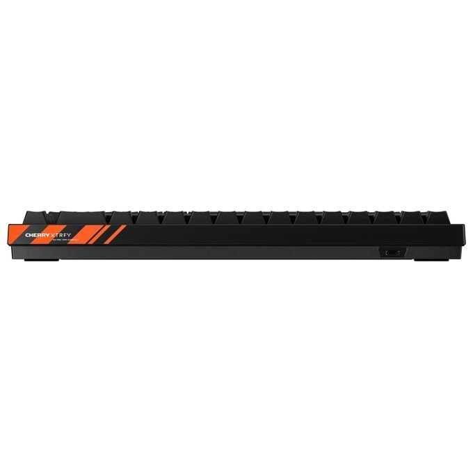 Cherry 9ABE2F70 K5 PRO TMR COMPACT Tastiera Gaming Meccanica USB AZERTY Francese Hot-Swap Switch Cherry MK Crystal Magnetic 8000 Hz RGB LED colore Nero Arancione