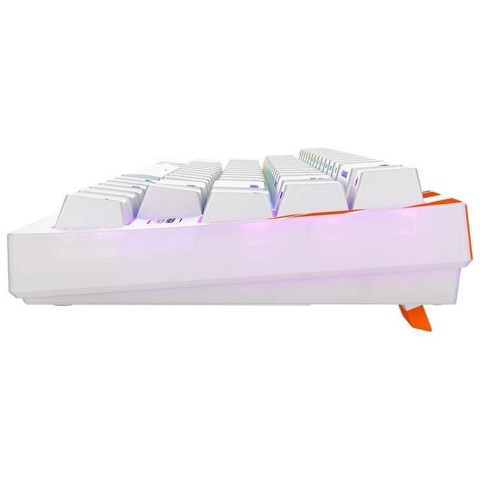 Cherry G8E-24200LACAGB-0 K5 PRO TMR COMPACT Tastiera Gaming Cablata Meccanica Retroilluminazione RGB colore Arancione e Bianco