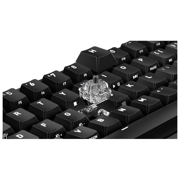 Cherry G8E-24200LACAPN-2 XTRFY K5 Pro TMR Compact Tastiera Gaming Switch Magnetici Layout 65% 68 Tasti Illuminazione ARGB Piastra Metallica Hot-Swappable USB-A Windows 8000 Hz Polling Rate colore Nero Arancione