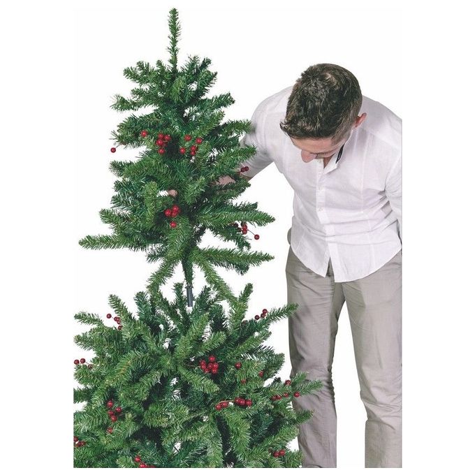 Albero di Natale GALILEO 210 cm in PVC Verde - 1148 Rami