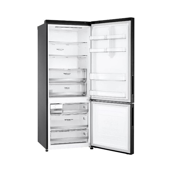 LG GBB569MCAMN Frigorifero Combinato Capacita' 500 Litri Classe Energetica E Total No Frost Wi-Fi Larghezza 70,5 cm Altezza 185 cm Nero Matte Black Steel