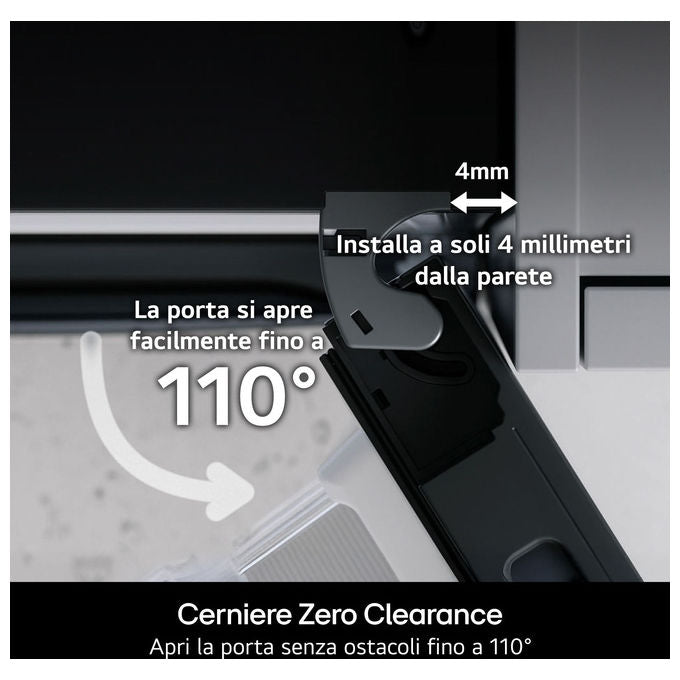 LG GBBS726AEV.AEVQEUZ Frigorifero Combinato 375 L 2030 cm Classe A 42 dB Total No Frost (597x2030x674 cm) colore Nero