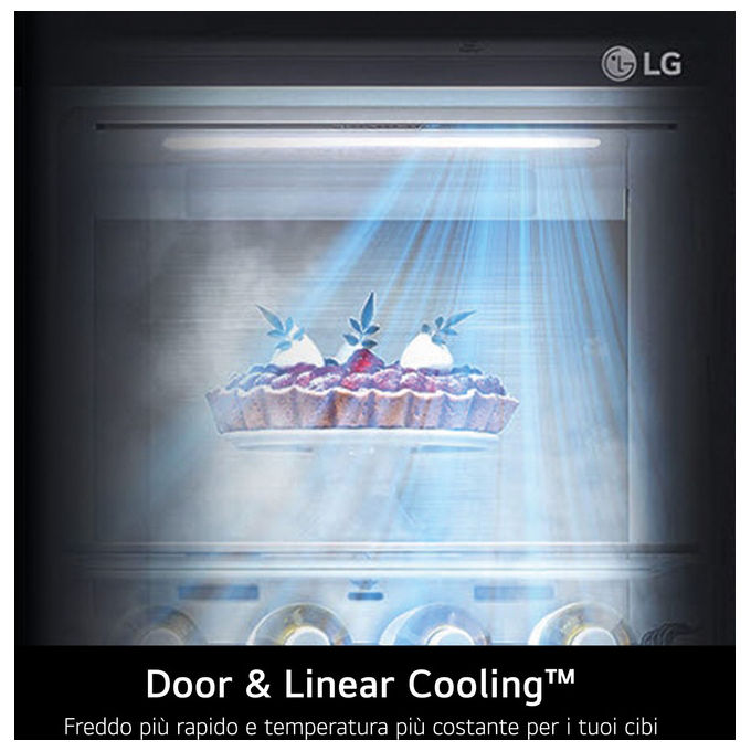 LG GBBS726CMB Fit and Max Frigorifero combinato 375 L 203 cm Classe C 34 dB AI Inverter Total No Frost (59.7x203x67.4 cm) colore Metal Sorbet