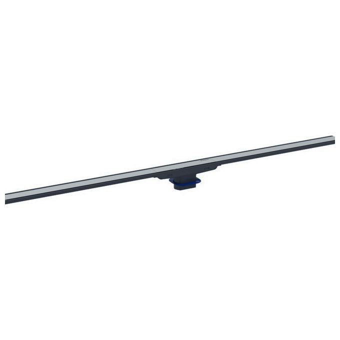 Geberit Cleanline 60 Copertura X Canalette 30-130 Con Telaio In Acciaio Inox Rivestito Nero E Superficie In Acciaio Inox Spazzolato