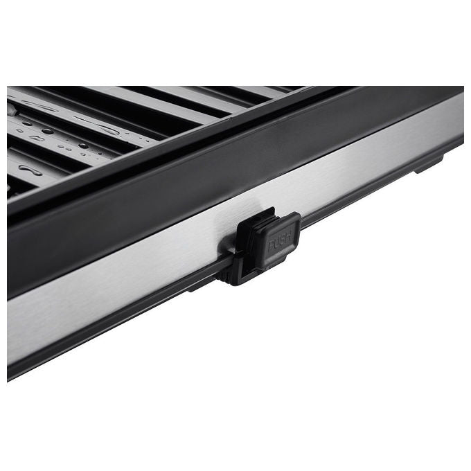Gefu GF29262 SMARTLINE Scolapiatti Estensibile con Cestello Posate e Fondo Inclinato colore Nero