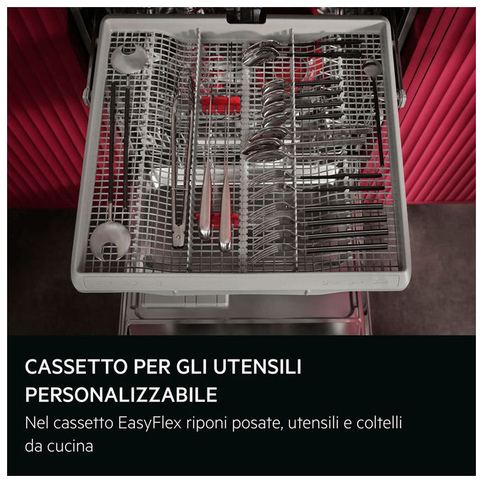 AEG GI6200B2SN Lavastoviglie Incasso 14 coperti Classe B 8 programmi 44 dB AriaDry AcquaControl (59.8x81.5x55 cm) colore Inox