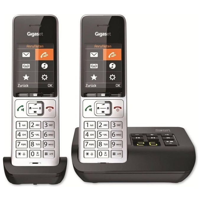 Gigaset Comfort 500A Duo Coppia Cordless Dect-Gap Display 2,2'' a colori Vivavoce Segreteria