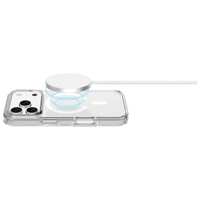 Cellularline GLOSSMAGIPH18PROT Gloss Mag Custodia per iPhone 18 Pro Compatibile con MagSafe Trasparente colore Trasparente