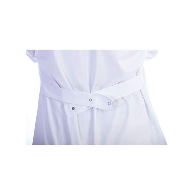 Camice Bianco Con Automatici - Cotone-Poliestere - Unisex - Taglia M 1 pz.