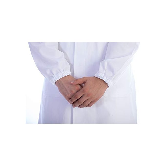 Camice Bianco Con Automatici - Cotone-Poliestere Unisex - Taglia XXL 1 pz.
