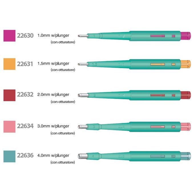 CURETTE BIOPSIA diametro 4 mm con otturatore