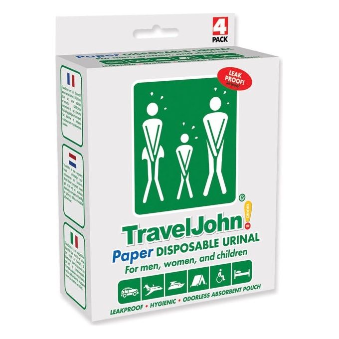 TRAVELJOHN WC PORTATILE IN CARTA - 800 cc