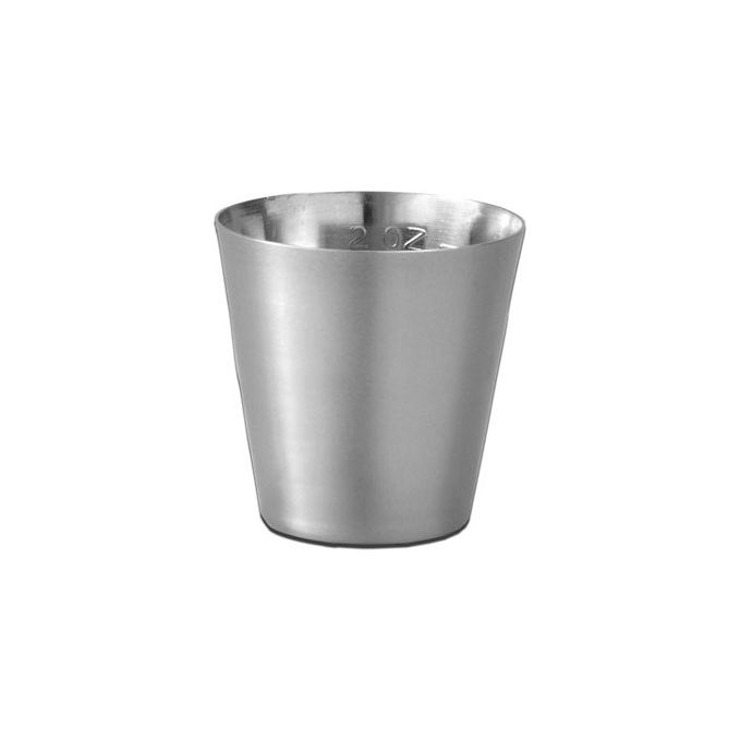 BICCHIERE PER MEDICINE INOX - 60 ml. graduato