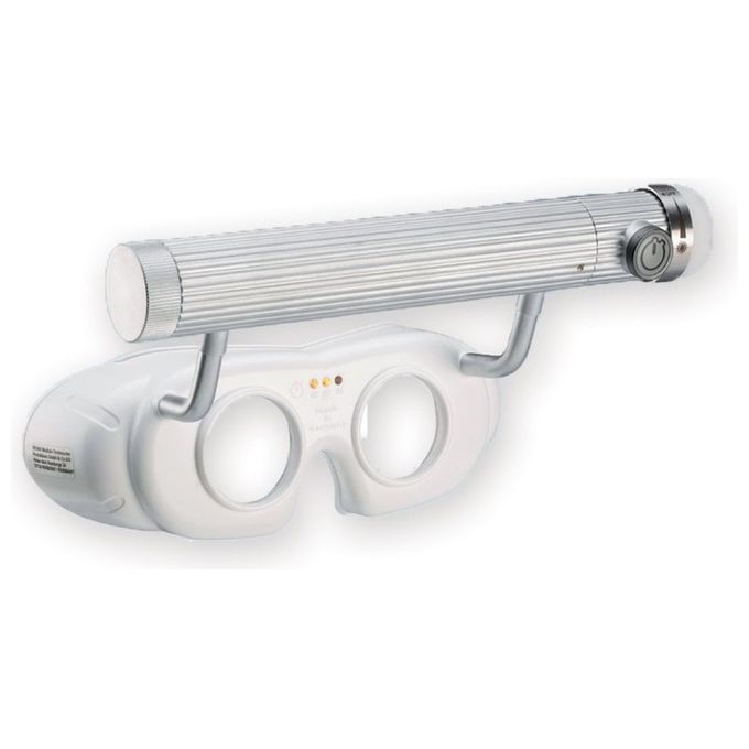 OCCHIALI NISTAGMO LED A BATTERIA - bianchi
