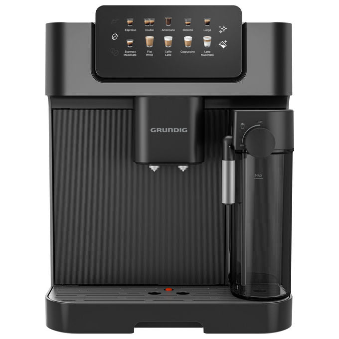 Grundig GMS6080 KVA 7230 Macchina da caffe' Automatica 2 L 19 bar 1350 W Macinino Integrato e Montalatte colore Nero Argento