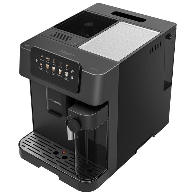 Grundig GMS6080 KVA 7230 Macchina da caffe' Automatica 2 L 19 bar 1350 W Macinino Integrato e Montalatte colore Nero Argento