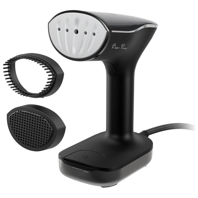 Grundig GMS9063 ST 8450 Vapore per indumenti portatile 2280 W 0,2 L Ceramica 30 g-min colore Nero Argento
