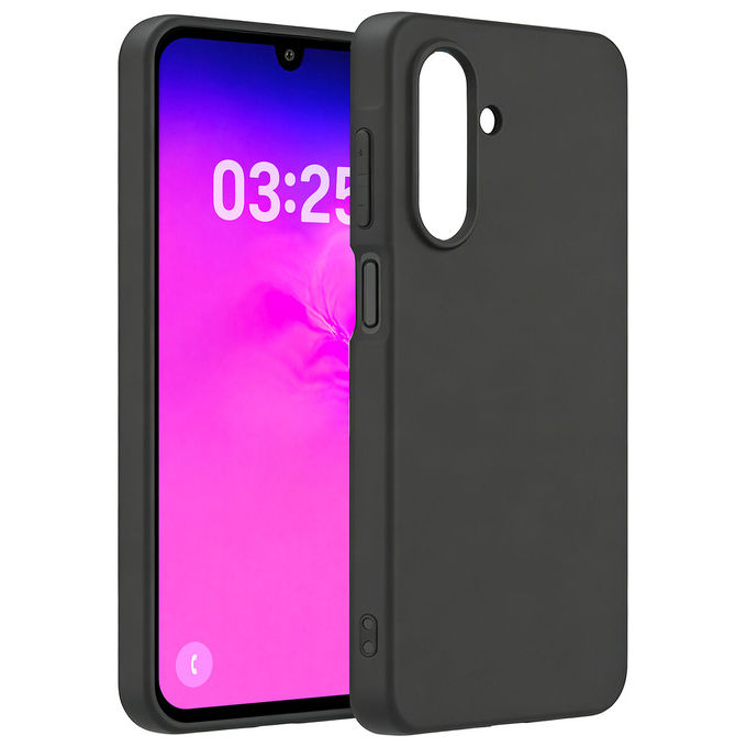 Samsung GP-FPA185AEEBY Cover per Galaxy A18 morbida al tatto protezione da graffi urti e cadute bordo rialzato fotocamera colore Nero