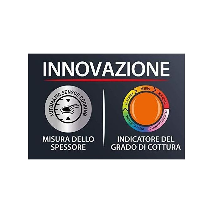 Rowenta GR712D Optigrill+Bistecchiera Intelligente 6 Programmi di Cottura Automatici