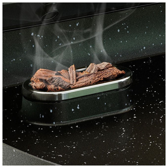 Philips HD6212-90 Griglia Elettrica da Tavolo 2400 W Affumicatore Infusore Aromi Piastre Maifan 1250 cm² colore Nero