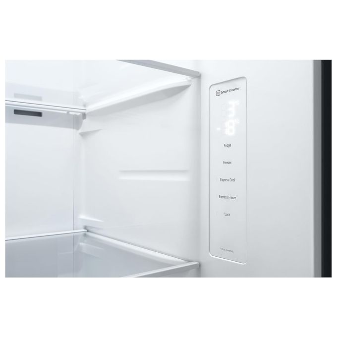 LG GSBV70DSTM Frigorifero Side by Side Capacita' 655 Litri Classe energetica F Total No Frost Compressore Smart Inverter 179 cm Inox